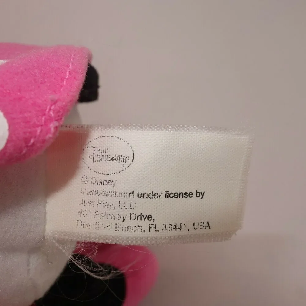Disney Minnie Mouse Plush Doll Pink Polka Dot Dress and Bow White Bloomers